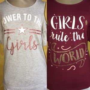 🎈2/$9Jenna & Jessie cold shoulder tops Sz:10